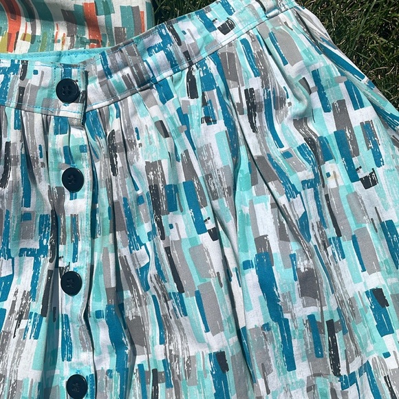 Handmade mini mod skirt and button up skirt size 4-6 - Picture 5 of 6